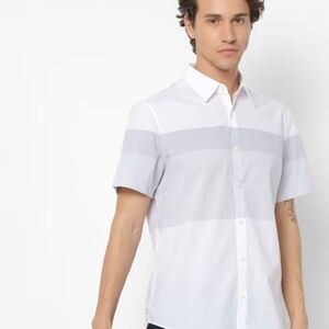 NWOT Calvin Klein Striped Slim Fit Shirt Size-Medium